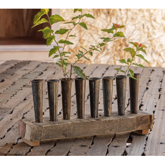 Flower Centerpiece of Primitive Wood