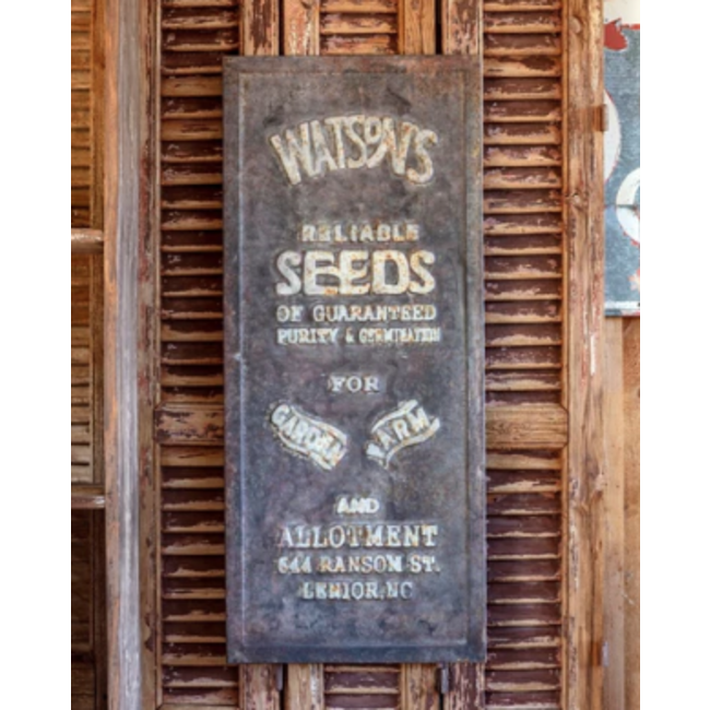 Seed Advertising Metal Sign