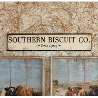 Porch View Home Southern Biscuit Co Metal Sign