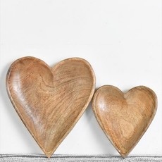 Wood Carved Heart SM