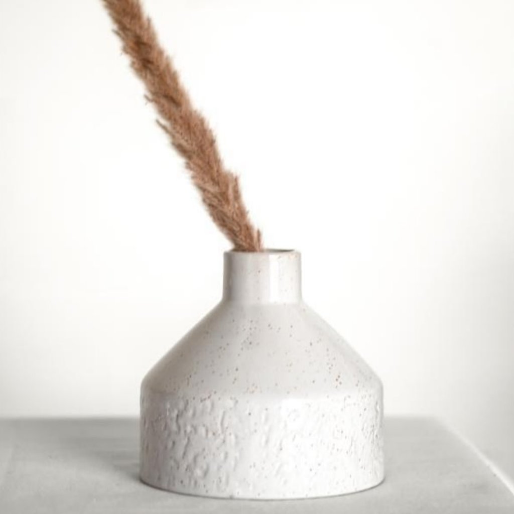 5.1" White Bud Vase