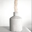 7.56" Sandy White Textured Vase