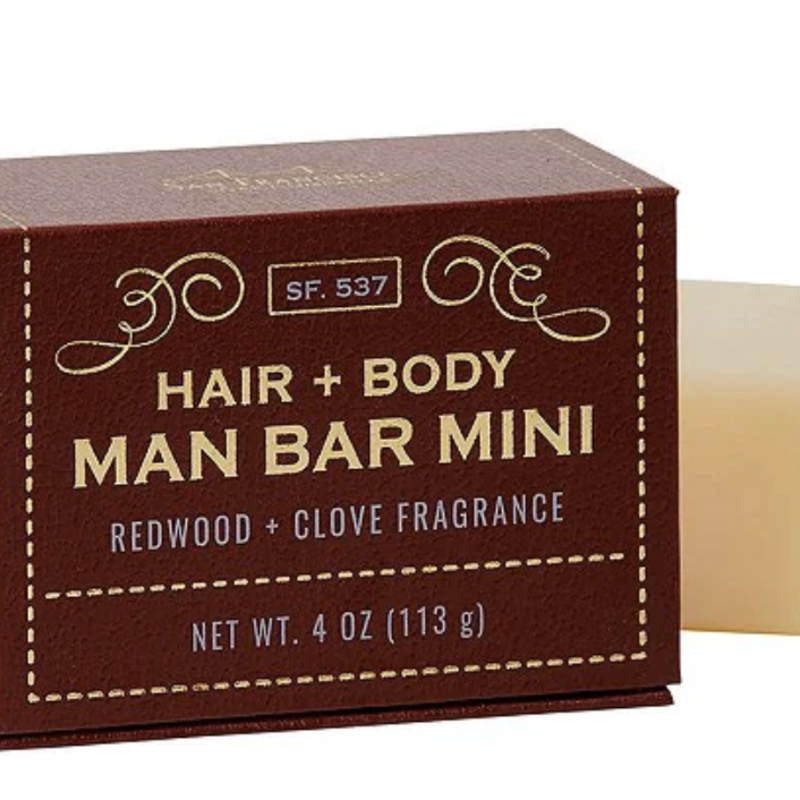 Man Bar Mini 4 oz Redwood & Clove