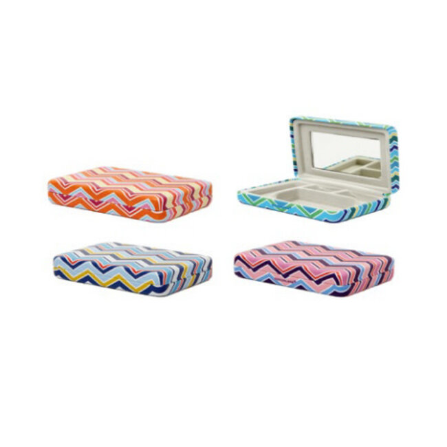 Portable Striped Jewelry Case - Assorted