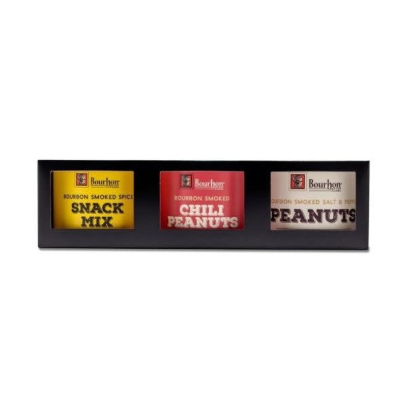 Bourbon Barrel Foods Peanut, Snack Mix, Chili Peanut 3 pack