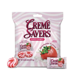 Lipari Direct Creme Savers - Strawberry & Creme 6.25oz Bag