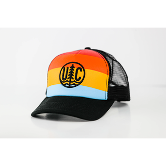 Unsalted Coast Striped Trucker Cap