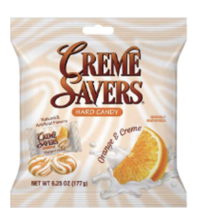 Creme Savers - Orange & Creme  6.25oz Bag