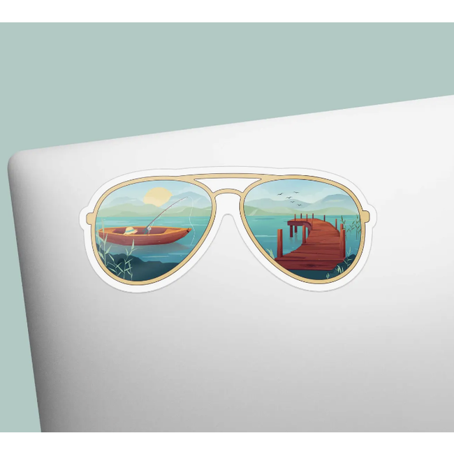 Sunglasses Lake Sticker