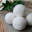 White Wool Dryer Balls - Set of 6