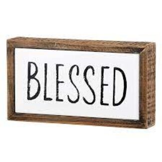 7x4-Enamel Plaque-Blessed