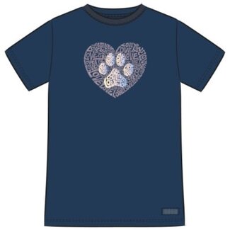 Life is Good Animal Heart Short Sleeve Crusher Tee