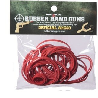 Rubber Band Guns Red Ammo 1 oz - Medium Pistol