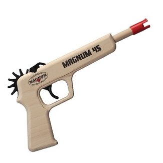 Rubber Band Guns Magnum 45 Pistol - Red Ammo