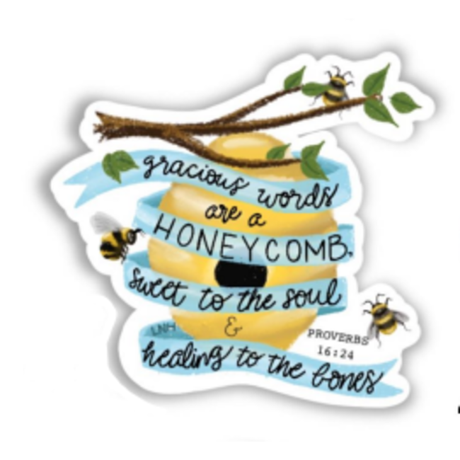 Gracious Words are Honeycomb Sticker