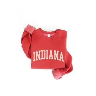 Oat Collective Indiana Sweatshirt Cranberry Heather