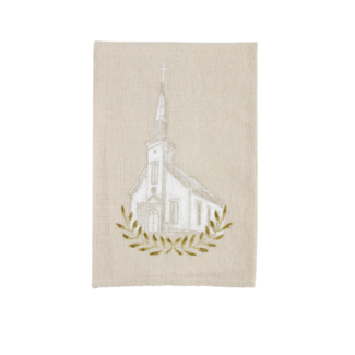 Mud Pie Church Painted Towel