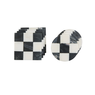 Checkered Coaster Set