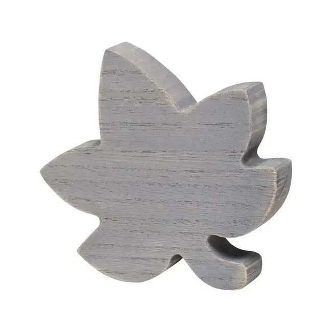 Clearance Gray Wood Leaf