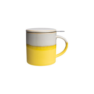 Tranquillo Industrial Cup with Tea Strainer - Yellow