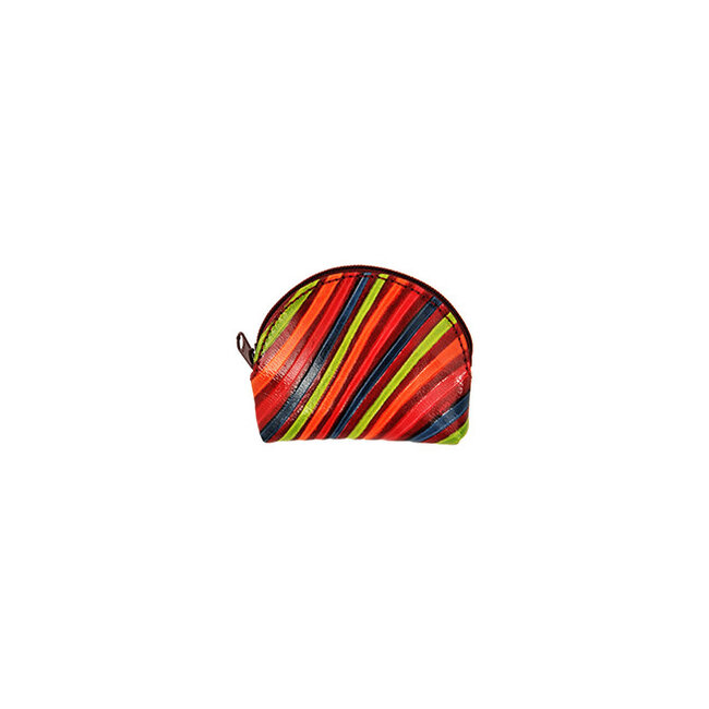 Leather Coin Purse Arty Stripe