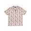 Button Down Leaf Pattern Men’s Polo