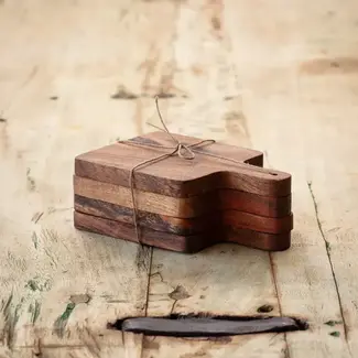 Wooden Charcuterie Sampler - Set of 4