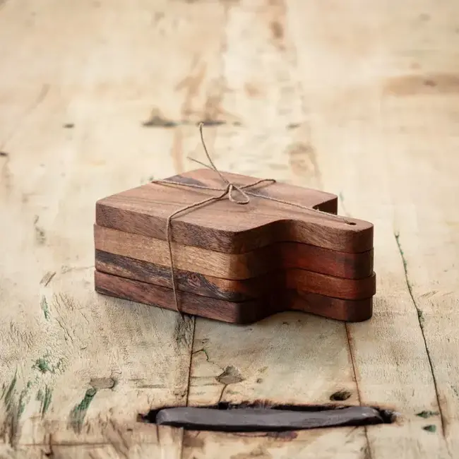 Wooden Charcuterie Sampler - Set of 4
