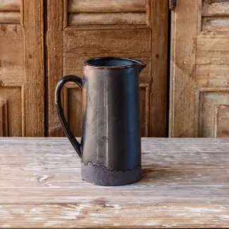 Smoked Tall Pitcher Vase