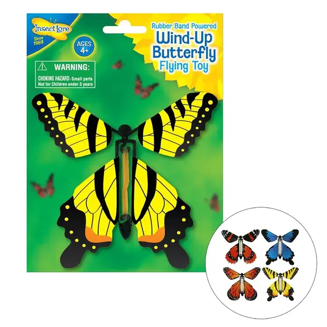 Wind Up Butterfly Flying Toy