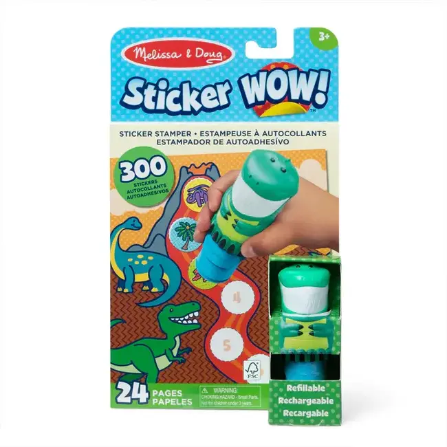 Sticker WOW! Dino with Book & Stickers
