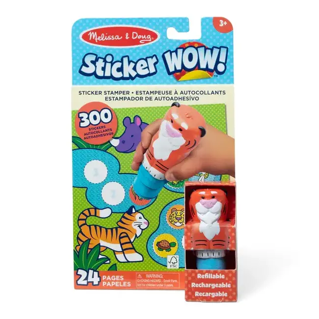 Sticker WOW! Tiger with Book & Stickers