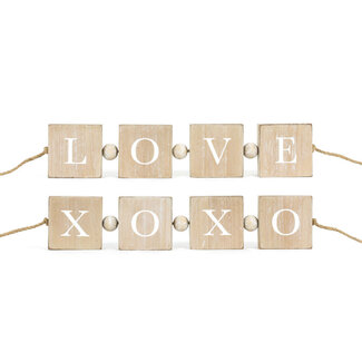 Clearance Love/XO Wood Blocks 15x3x1