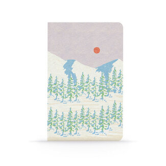 Denik Snowy Mountains Layflat Notebook