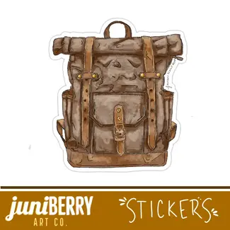 Juniberry Art Co Camping / Hiking Pack Sticker
