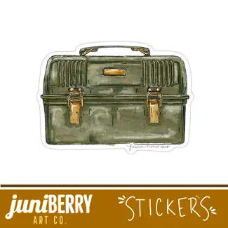 Juniberry Art Co Lunch Box / Tackle Box Sticker