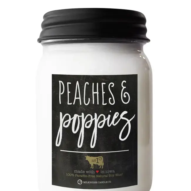 Peaches and Poppies 13 oz
