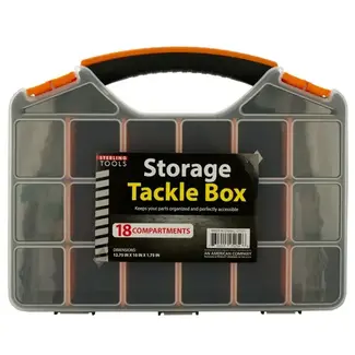 Kole Imports Storage Tackle Box w/ 18 Compartments