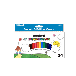 Dollar Days Mini Colored Pencils 24 ct