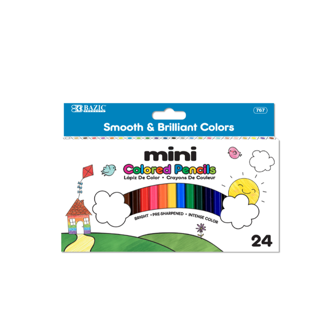 Mini Colored Pencils 24 ct