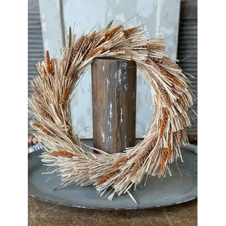 Millet Grass Wreath 20”