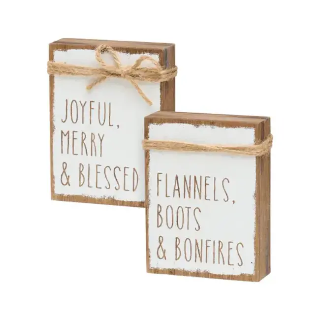 Flannels/Joyful Jute Reversible Block