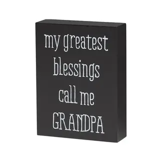 Blessing Grandpa Block Sign