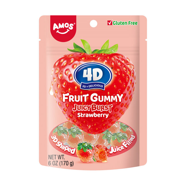 Amos 4D Fruit Gummy Strawberry