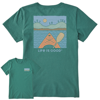 Life is Good Women’s Woodblock Kayak SS