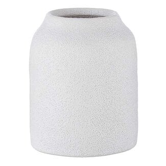 Textured White Vase 6”