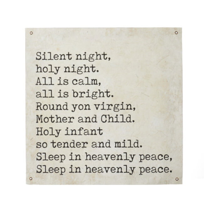 Silent Night Night Paper Tapestry 20”