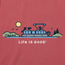 Vintage Pontoon Boat Red Tee