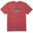 Vintage Pontoon Boat Red Tee