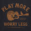 Crafty Guitar Play More Black Tee